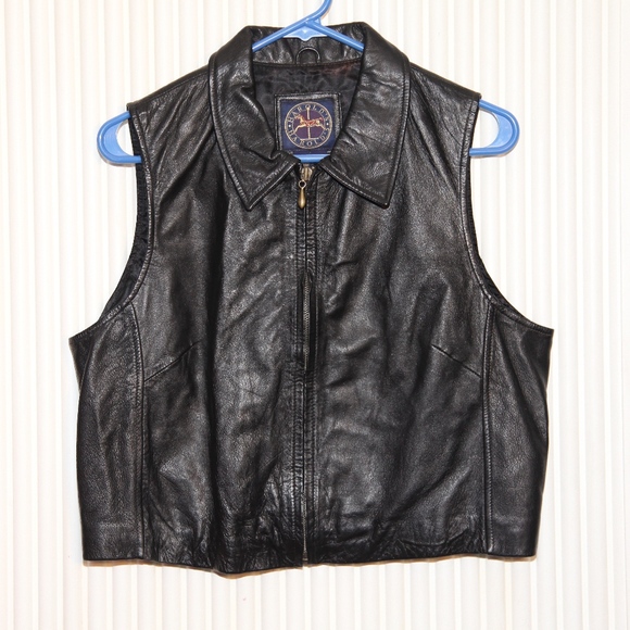 Harold's Leather Vest NWT